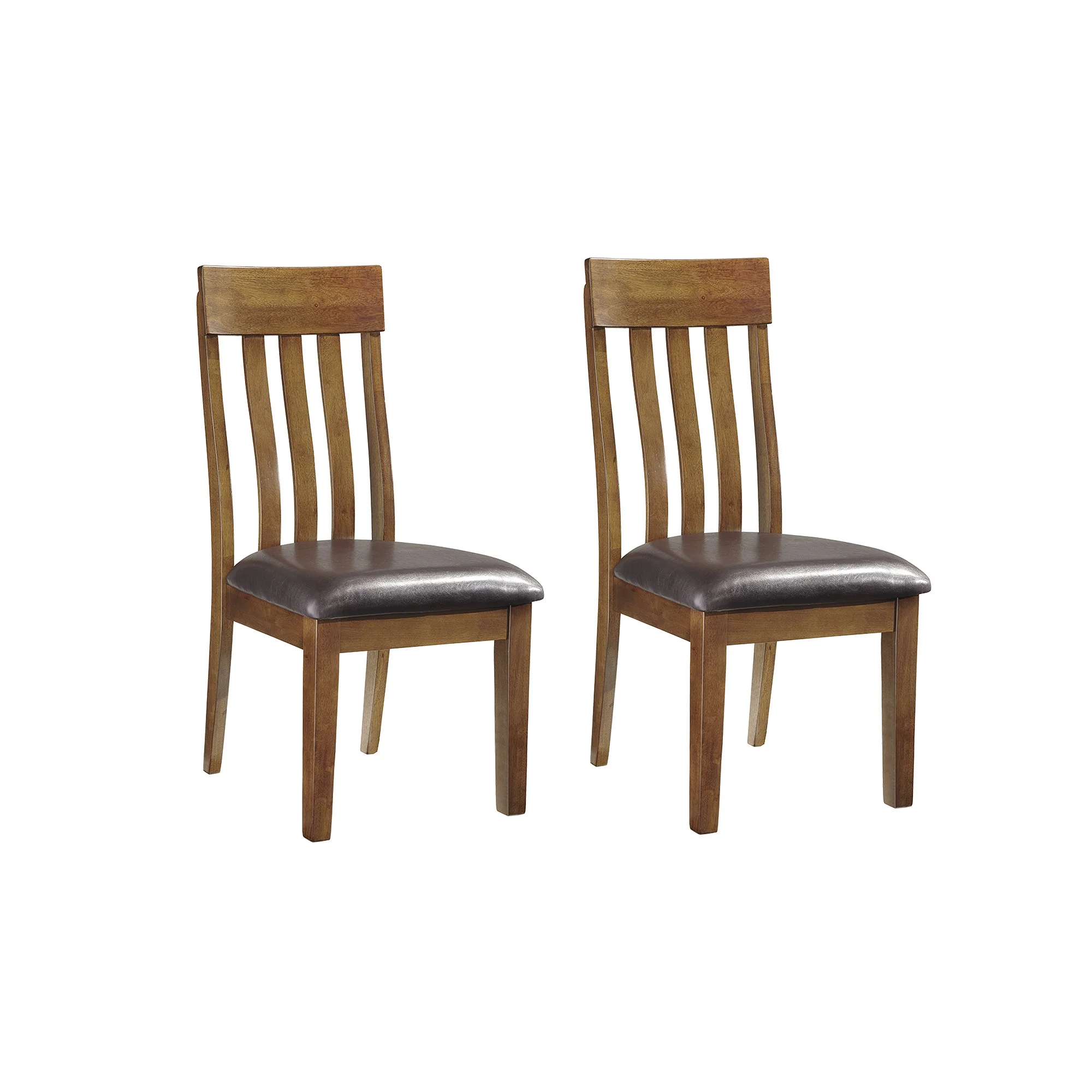 Signature Design by Ashley Ralene Rake Back Dining Room Chair, Set of 2, Brown