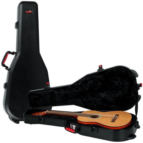 Gator Cases Molded Flight Case for Strat/Tele Style Electric Guitars with TSA Approved Locking Latch, (GTSA-GTRELEC)