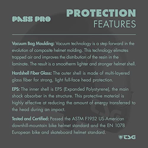 TSG - Pass Pro Full-face Helmet w/Two Visors | Performance Helmet for Downhill Skateboarding, E-Skating, E-Onewheeling, Longboarding | Compact