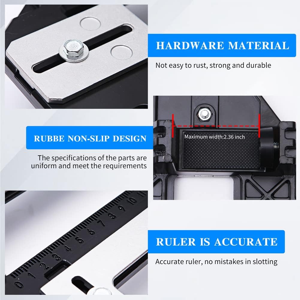 AUTORIFIC Door Hinge Template Jig, Door Lock Cabinet Router Door Jamb Hinge Installation Kit (B99HT4)