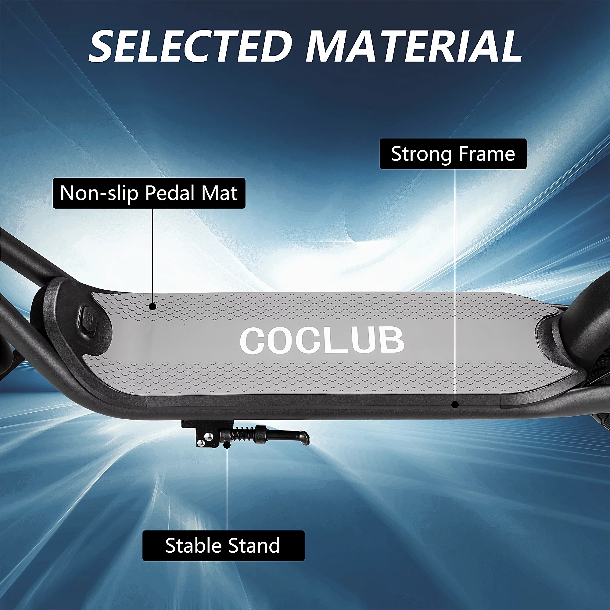 Adults Electric Scooter, 500W Motor up to 15 MPH,15 Miles Long-Range, 10" Solid Tires, Dual Braking Safety System