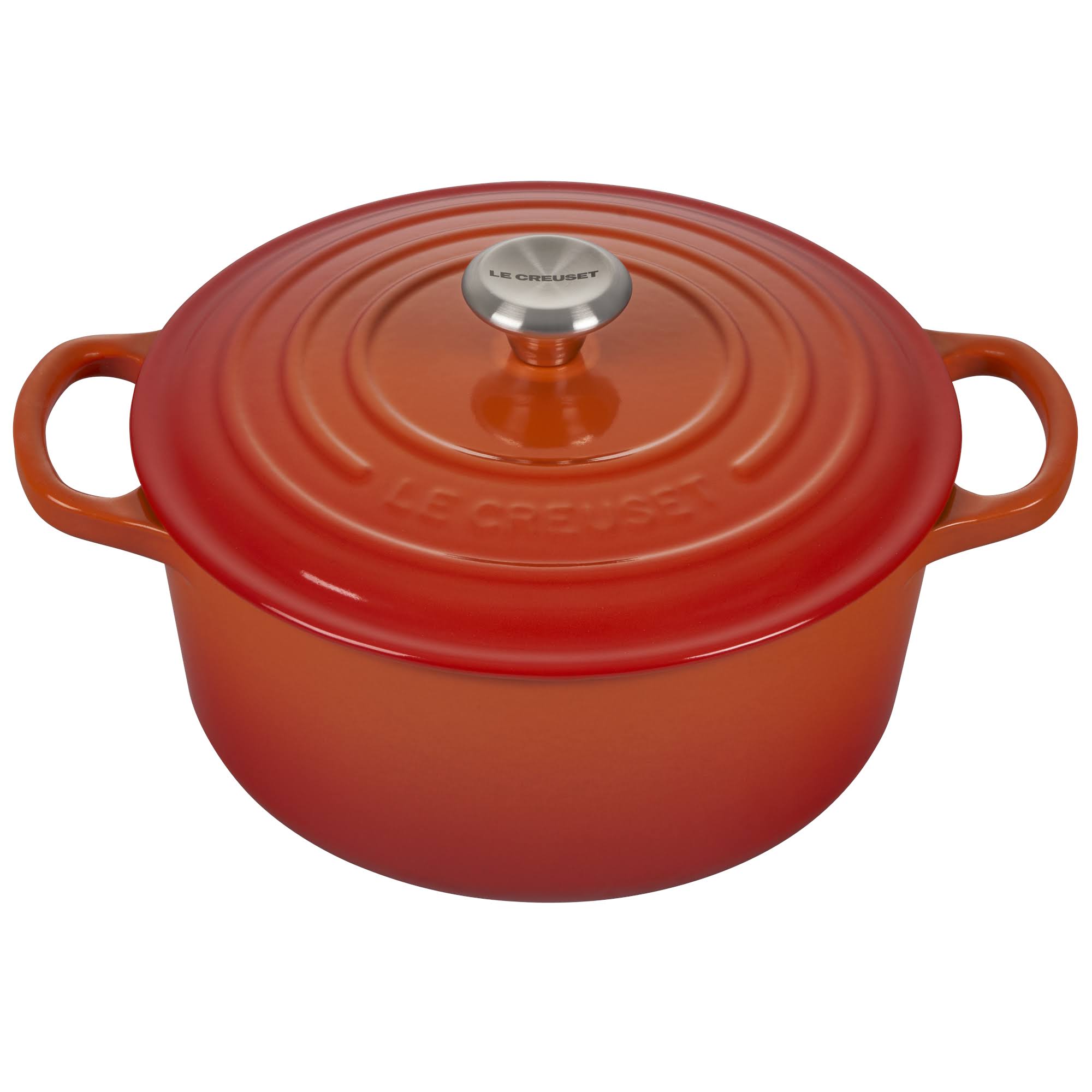 Le Creuset Signature Cast Iron 3.5-Quart Flame Round Dutch Oven
