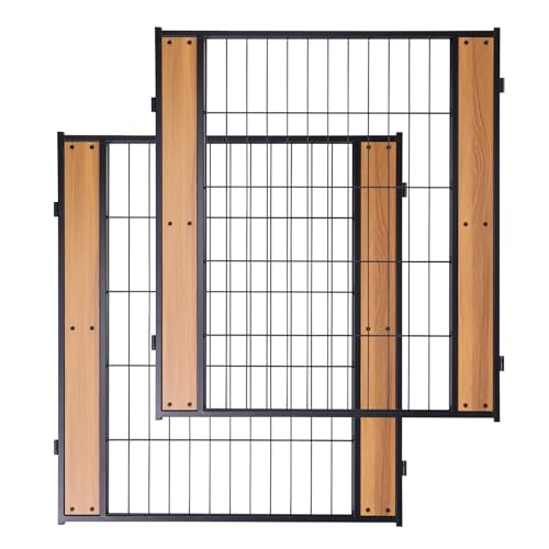 Heavy Duty Dog Playpen 32 Inch Height - Indoor Outdoor Pet Fence Enclosure for Medium and Small Dogs