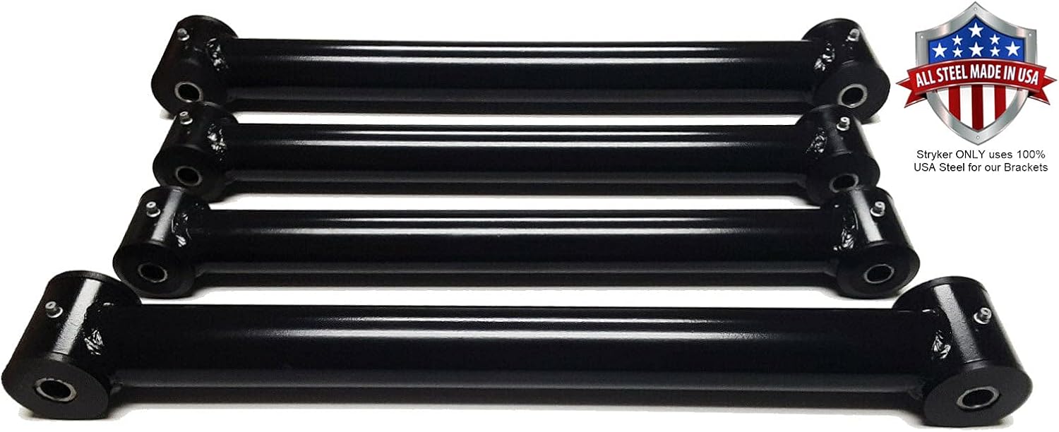 Stryker Off Road Design Upgraded Dodge Ram Control Arms 2-3 Lift Height 1994-1999 1500 2500 3500 CAD Engineered and Made in the USA with quality USA