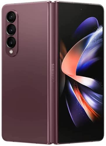 SAMSUNG Galaxy Z Fold 4 5G US Version, 512GB, Burgundy - Unlocked (Renewed)