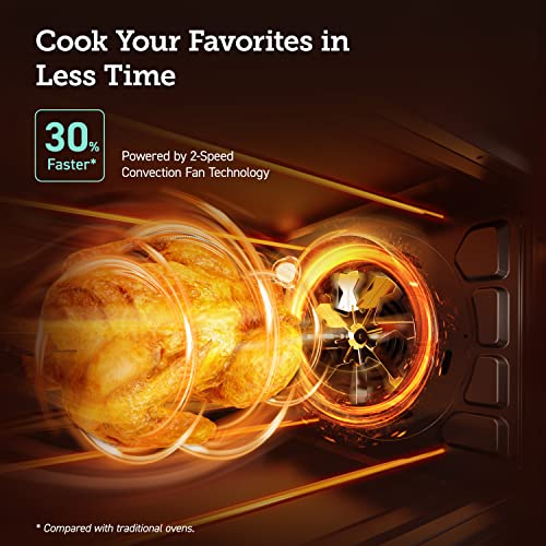 COSORI 11-in-1 Air Fryer Oven , 13Qt Small Footprint Airfryer combo with Rotisserie, Toast, Bake, Roast, Reheat Functions and more