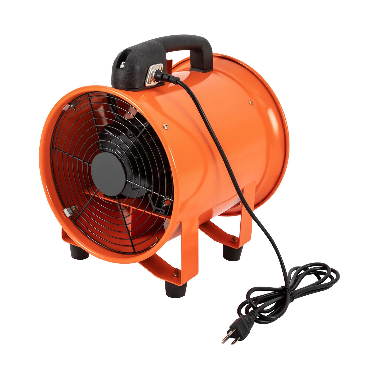 ZhdnBhnos 10 Inch Industrial Exhaust Fan Paint Booth Utility Blower Portable Ventilation Fan, Fume Extractor with 32.8ft Duct Hose