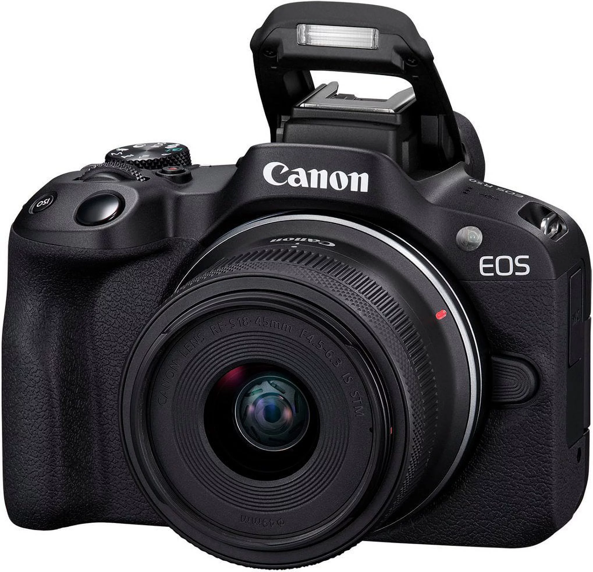 Canon EOS R50 4K Video Mirrorless Camera with RF-S 18-45mm f 4.5-6.3 is STM Lens and 20 Essential Accessories for Content Creators