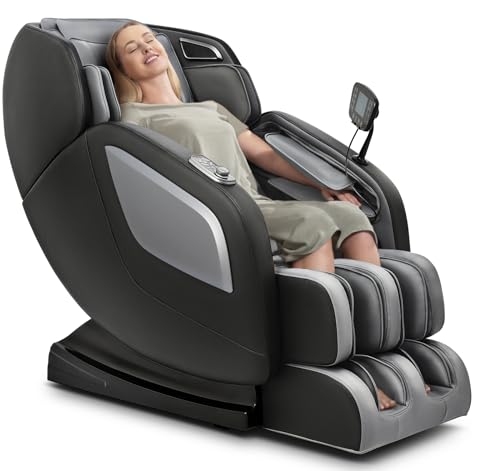 Massage Chair Full Body with Heat, Full Body Zero Gravity Shiatsu Massage Chair, Kneading Recliner w/ 20 Auto Modes, Foot Massage, Bluetooth