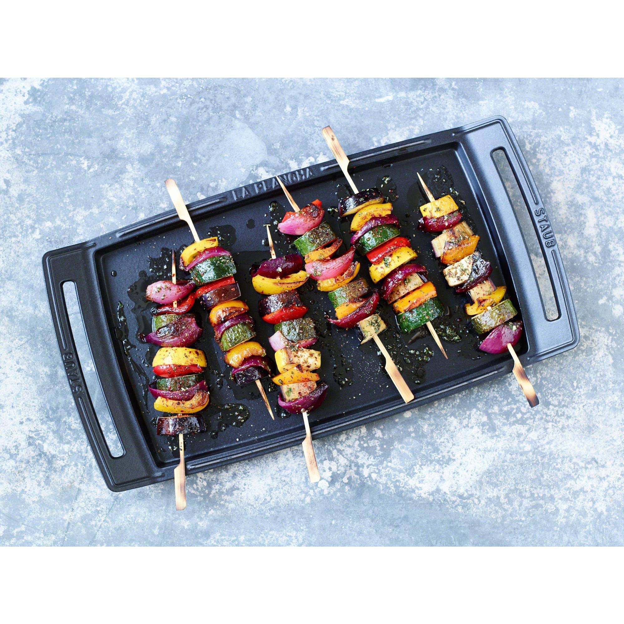 Staub Cast Iron Double Burner Griddle/Plancha