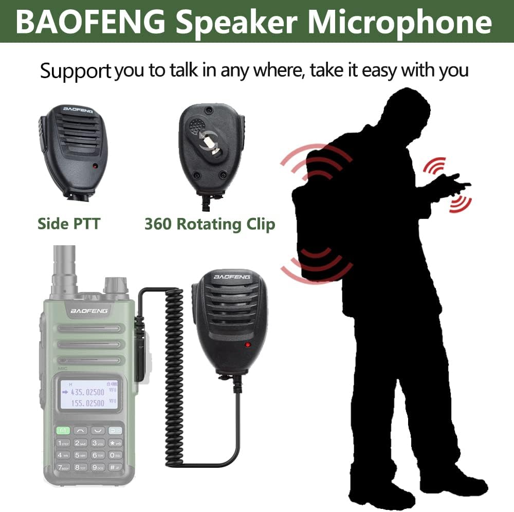 BAOFENG GM-15 PRO GMRS Radio Long Range Walkie Talkies Rechargeable,GMRS Repeater Capable,NOAA Scanning & Receiving Two Way Radio