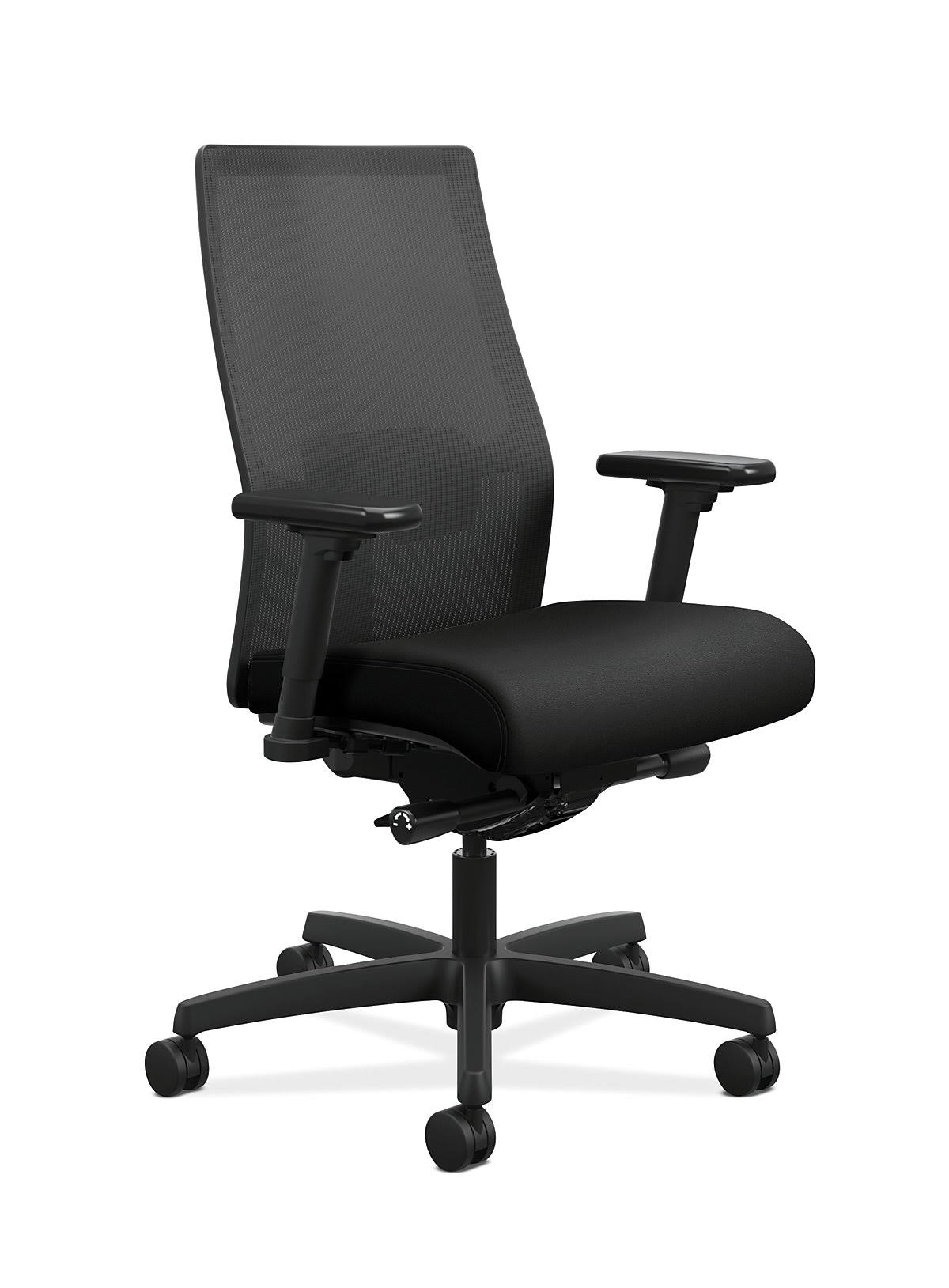 HON Ignition 2.0 Ilira-Stretch Mid-Back Mesh Task Chair, Black