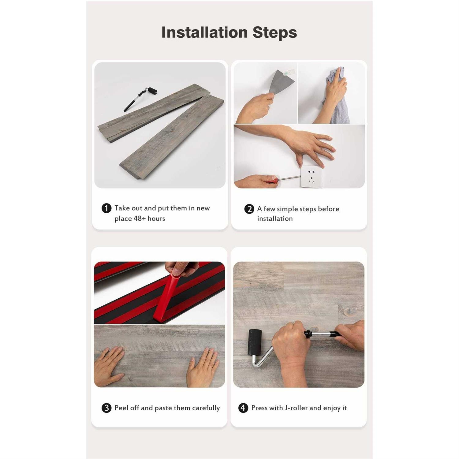 SINGULARWOOD Vinyl Wall Planks,Self-Adhesive Vinyl Panels for Walls,Peel and Stick Easy Installation - Shop Hardware Tools Online Store