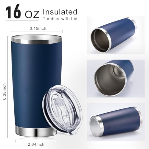 Sieral 36 Packs Stainless Steel Tumbler Bulk with Lid Vacuum Double Wall Insulated Travel Coffee Mug Powder Coated Tumbler Cup for Graduation Wedding