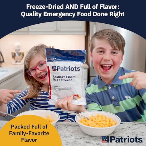 4Patriots 2-Week Survival Food Kit: Emergency Food Supply Designed to Last 25 Years, 84 Servings