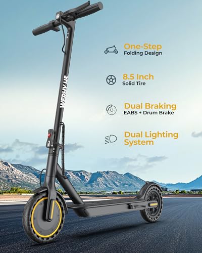 WERHY Electric Scooter, 8.5"/10"/14" Tire, Powerful 350/500W Motor, Top Speed 19/22 MPH, 21-28Miles Max Range