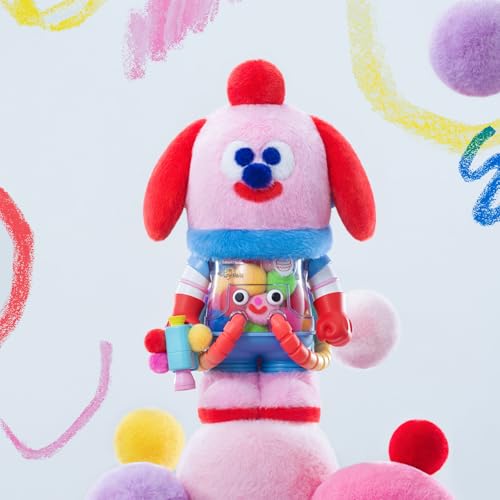 POP MART MEGA Space Molly 400% Jon Burgerman Collection Figurine, 13.58 Inch Height, Toys for Modern Home D&eacute;cor, Collectible Art Toy