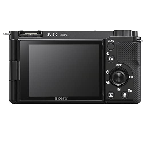 Sony ZV-E10 Mirrorless Camera with 16-50mm Lens, 128GB Extreem Speed Memory,.43 Wide Angle & 2X Lenses, Case. Tripod, Filters, Hood, Grip