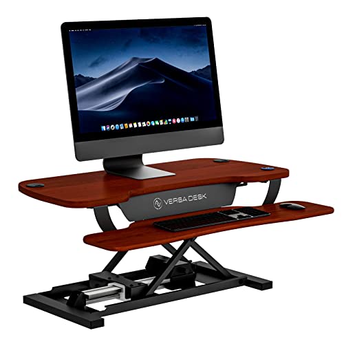 VERSADESK PowerPro™ 36 Inch Electric Standing Desk Converter, Height Adjustable Sit to Stand Up Desk Riser