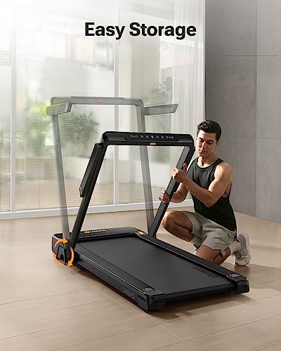 UREVO Walking Pad Treadmill with Incline, 2.5 HP Under Desk Treadmill, Foldable Treadmill for Home Office