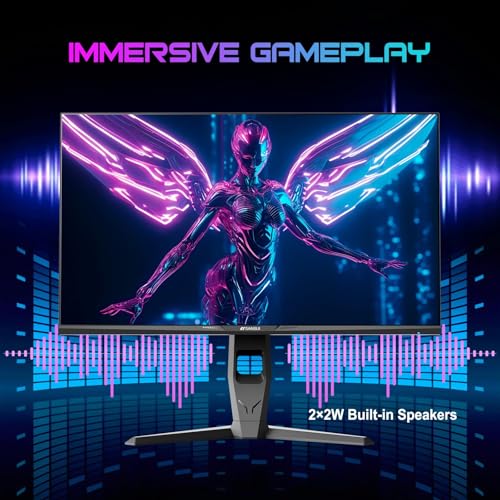 SANSUI 32 Inch Curved 240Hz Gaming Monitor High Refresh Rate, FHD 1080P Gaming PC Monitor HDMI DP1.4, Curved 1500R, 1Ms MPRT, HDR,Metal Stand