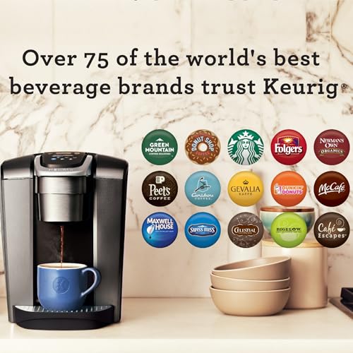Keurig K-Elite Single Serve K-Cup Pod Coffee Maker, with Strength and Temperature Control, Iced Coffee Capability, 8 to 12oz Brew Size, Programmable