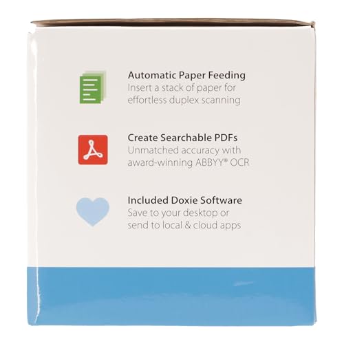 Doxie Pro DX400 - Duplex Document Scanner and Receipt Scanner for Home and Office with Amazing Software for Mac and PC