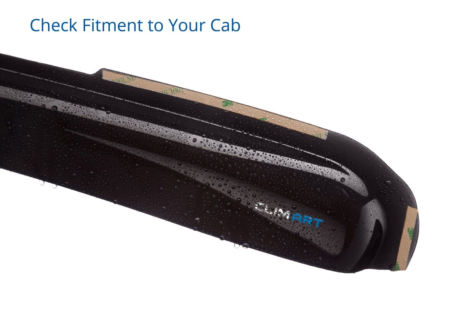 CLIM ART in-Channel Incredibly Durable Rain Guards for Ford Ranger 2019-2023 SuperCrew, Original Window Deflectors, Vent Deflector