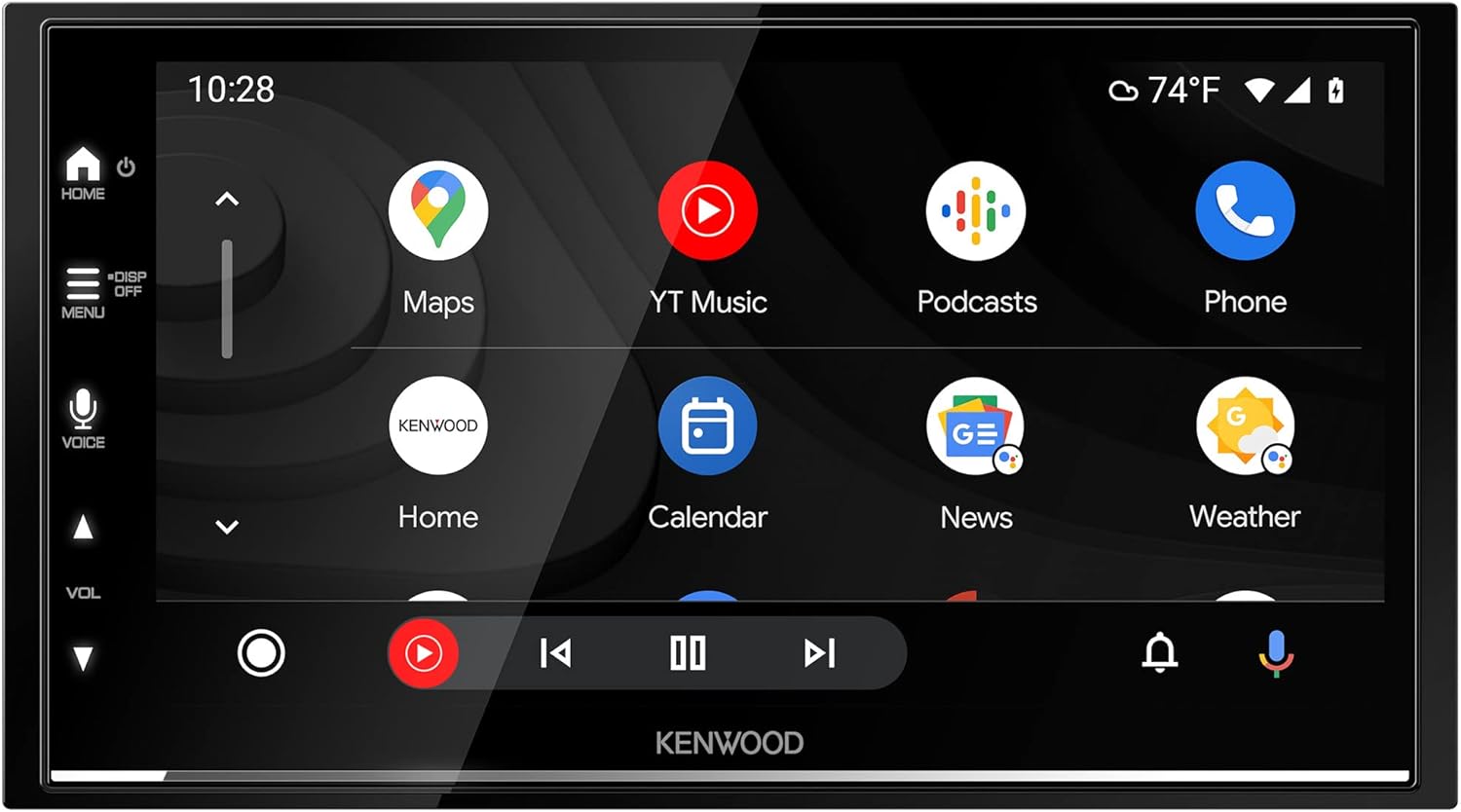 KENWOOD DMX8709S 6.8-Inch Capacitive Touch Screen, Car Stereo, Wireless CarPlay and Android Auto, Bluetooth, AM/FM Radio, MP3 Player, USB Port