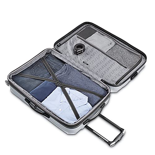 Samsonite Centric 2 Hardside Expandable Luggage with Spinner Wheels, Black, Carry-On 20-Inch