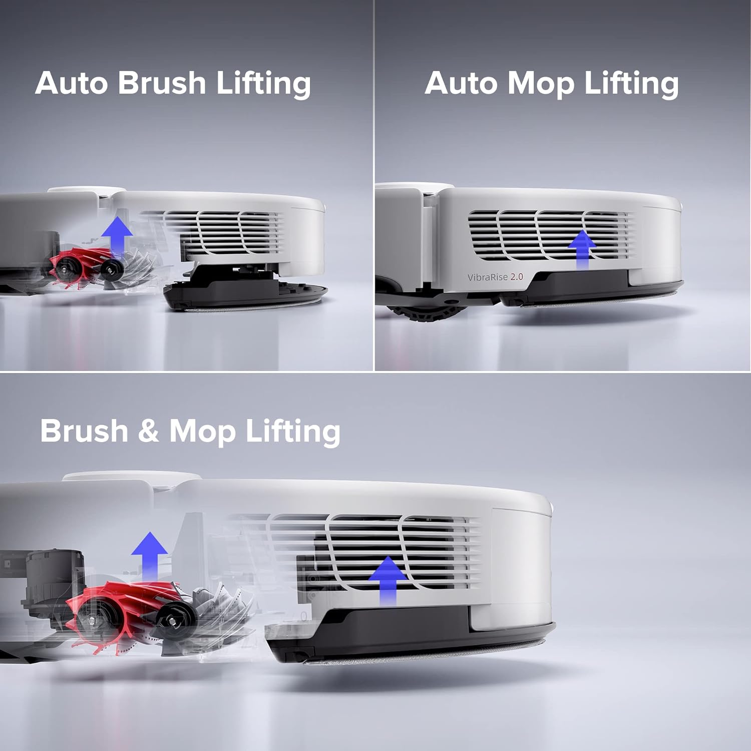 roborock S8 Pro Ultra Robot Vacuum and Mop, Auto-Drying, Self-Washing, Liftable Dual Brush & Sonic Mop, 6000Pa Suction, Self-Refilling, Self-Emptying