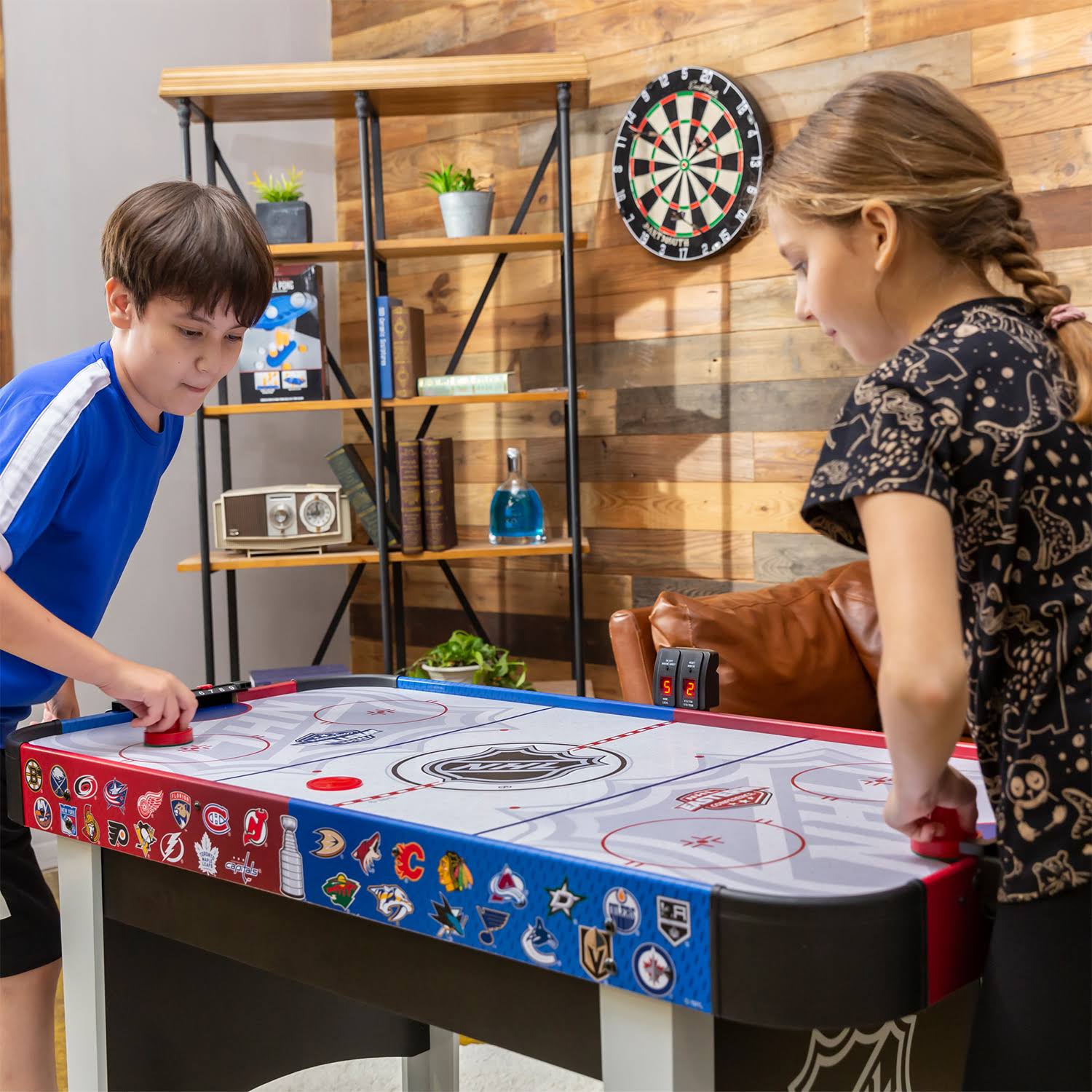 Eastpoint Sports 48 inch Rush NHL Electronic Indoor Hover Hockey Game Table Set by VM Express