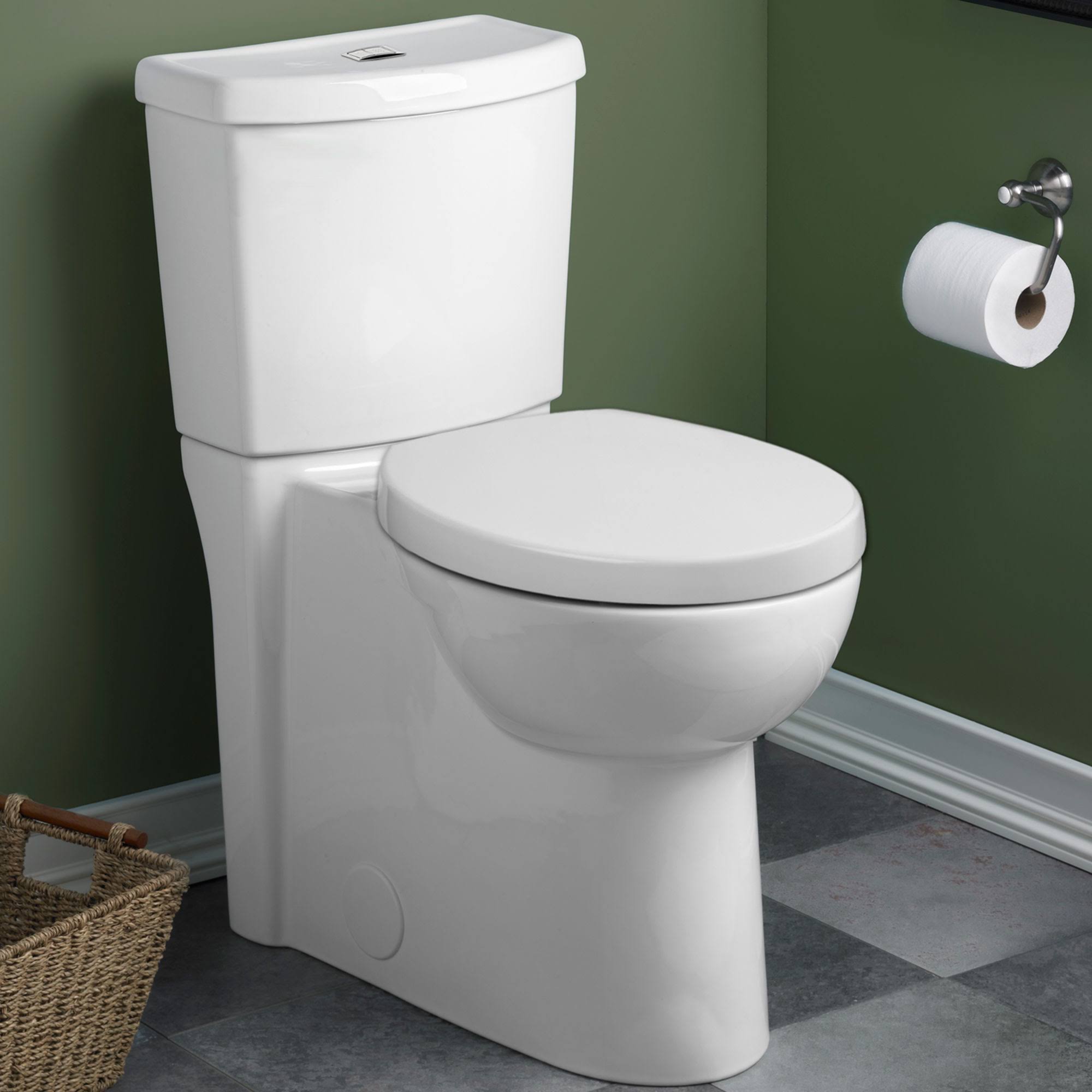 American Standard Studio Round Dual Flush Right Height Two-Piece Toilet 2795.204.020 White