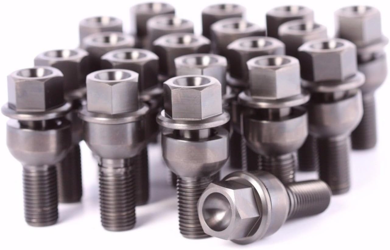 Titanium Lug Bolts 6AL4V Aerospace Grade for Porsche (39mm(+10mm) 10 pieces)
