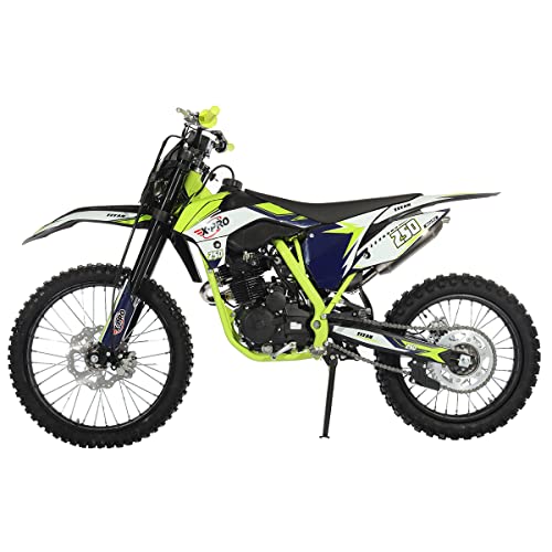 X-PRO 250cc Dirt Bike with LED Light Zongshen Engine Pit Bike Gas Dirt Bikes Adult Pitbike, Big 21"/18" Wheels!