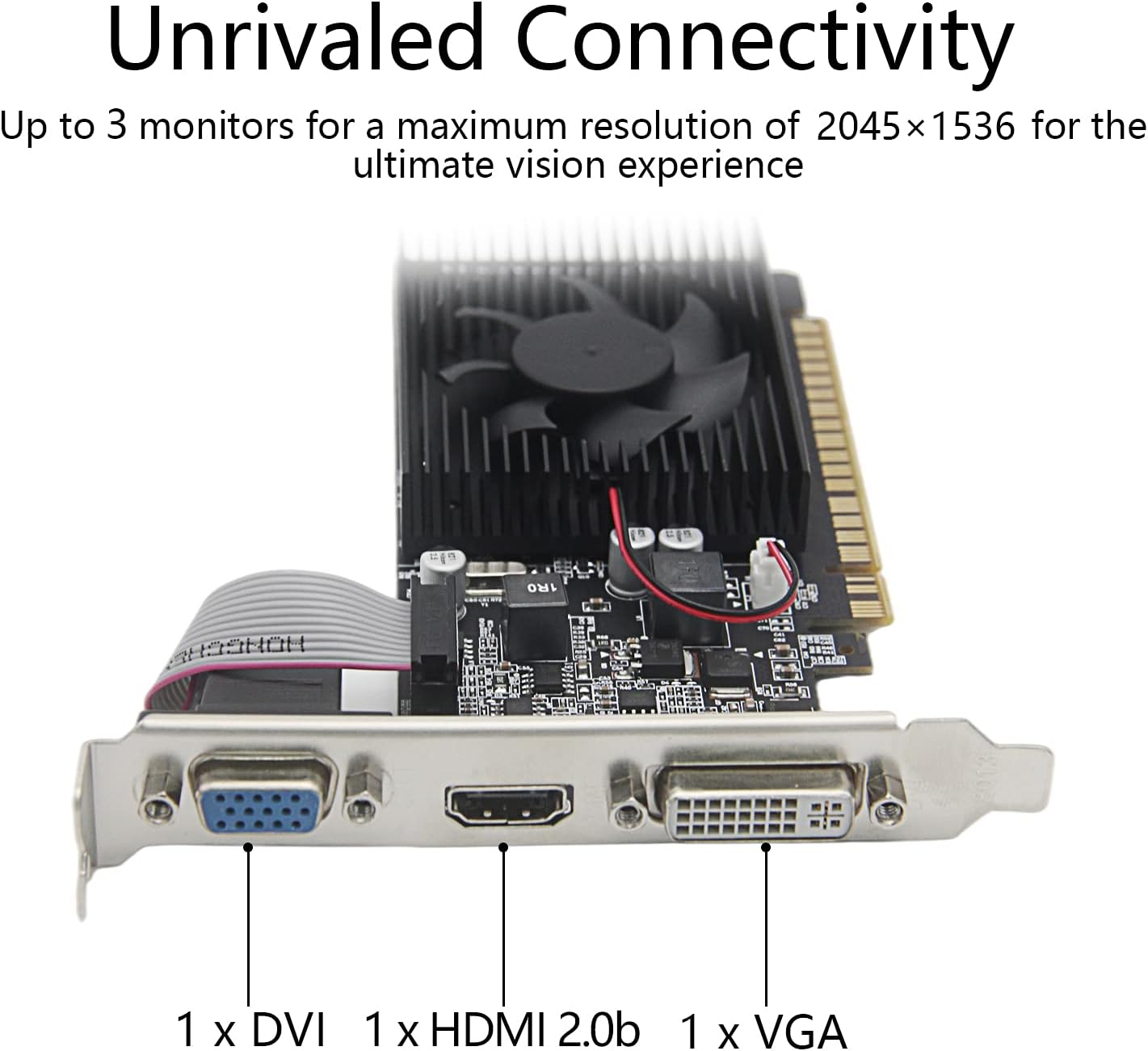 KAER AMD Radeon RX 550 Computer Graphics Card 4GB, GDDR5, 128 Bit, DirectX 12, PCI Express 3.0, DP HDMI DVI-D, Desktop Gaming Video Card, Computer GPU