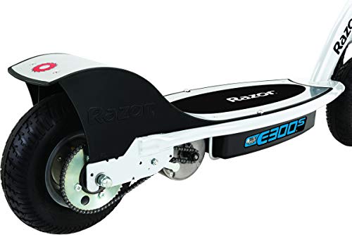 Razor E300S Seated Electric Scooter for Kids Ages 13+ - 9" Pneumatic Tires, Removable Seat, Up to 15 mph and 40 min of Ride Time
