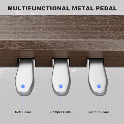 UMOMO 88 Weighted Key Digital Piano with Duet Piano Bench