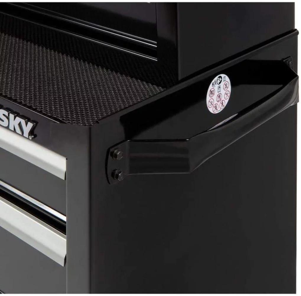 Husky 26 in. W 4-Drawer Rolling Cabinet Tool Box Chest in Gloss Black