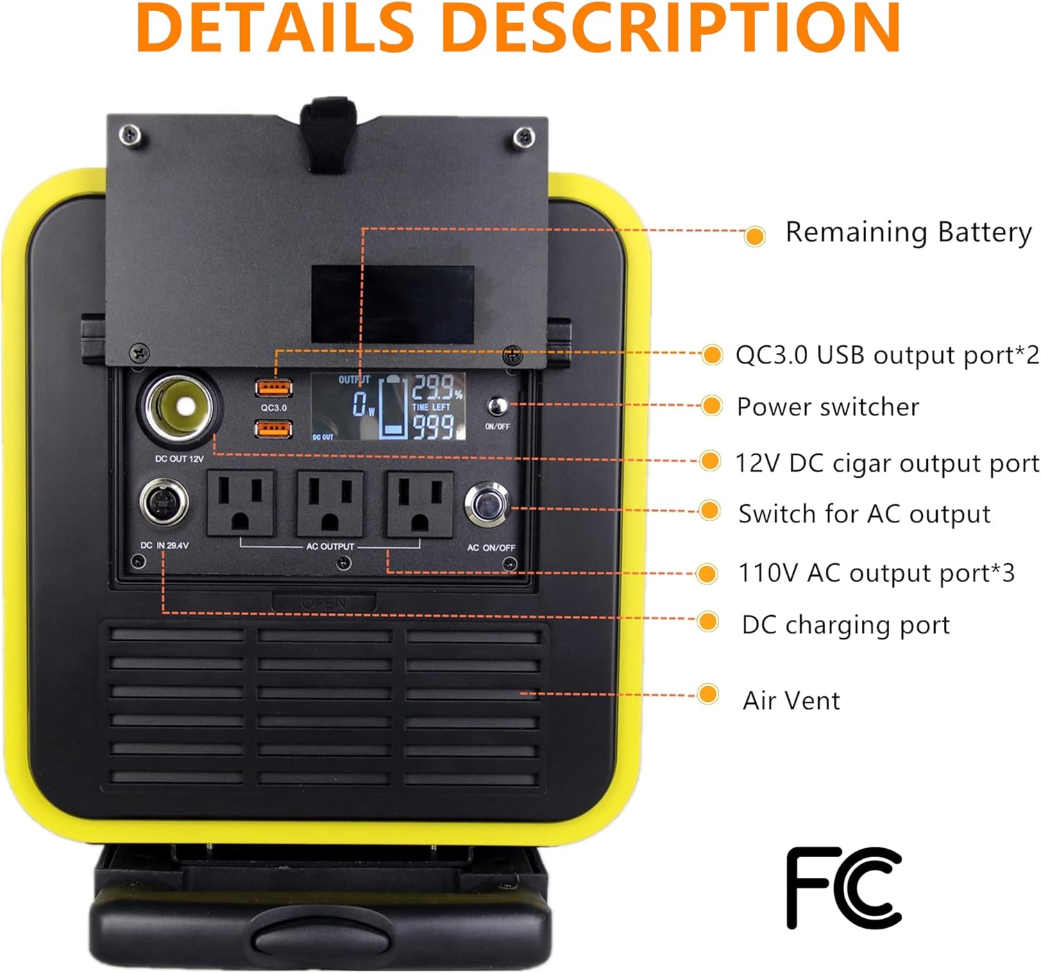 pecron Portable Power Station 2000W/1886Wh Q2000S Solar Generator with 110V AC Outlets