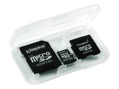 Kingston - Flash memory card (SD adapter included) - 512 MB - microSD