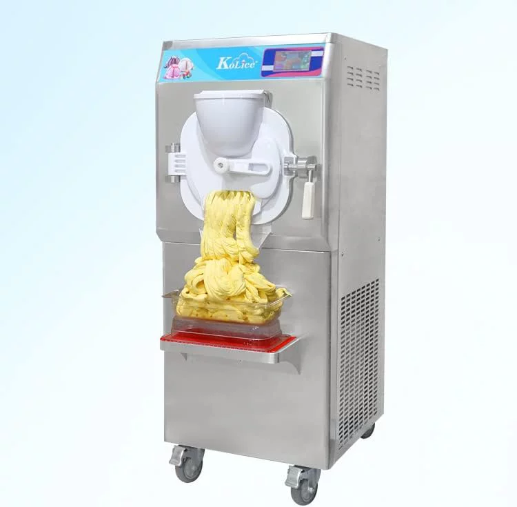 Kolice ETL Commercial Hard Ice Cream Machine, Italian Water Ice Machine,Batch Freezer-Cylinder:14L