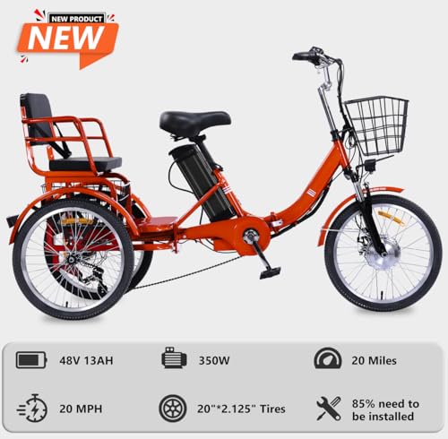 Adult Electric Tricycle Adult Tricycle 3 Wheel Bikes Adults Electric Three Wheel Bike - Radiant Selections