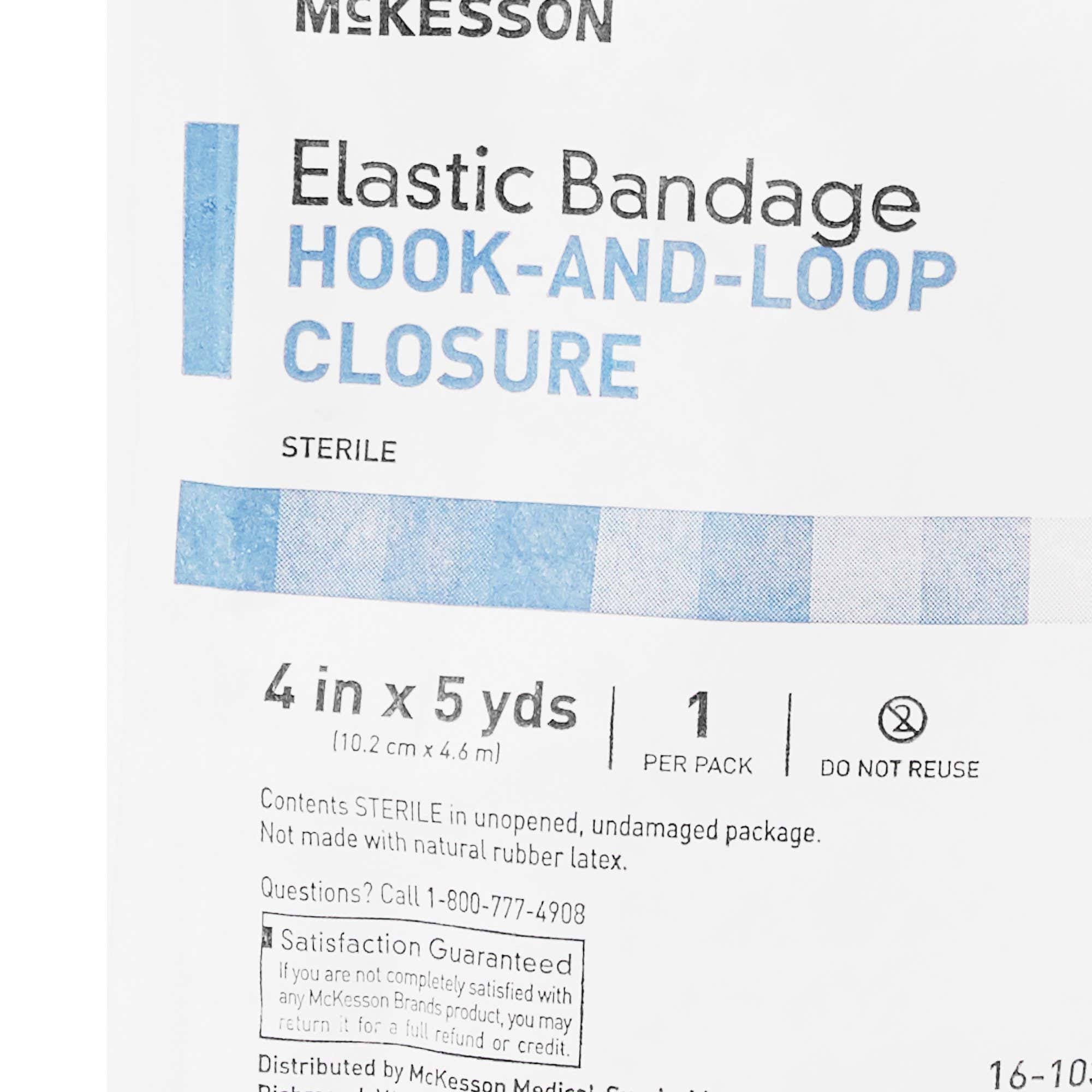 McKesson Sterile Elastic Bandage, 4 inch x 5 Yard, White; Case of 36