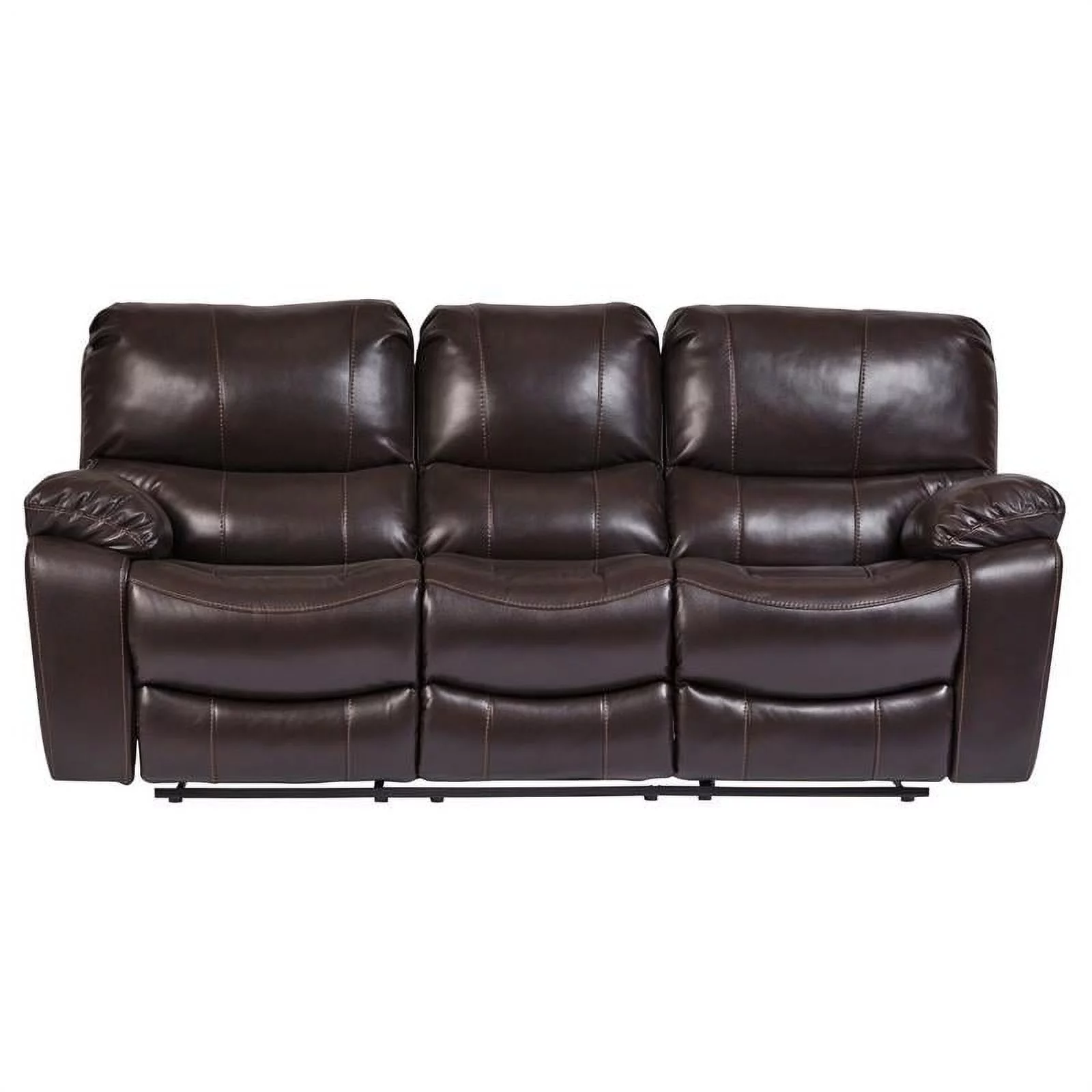 Corvallis Leather-Look Reclining Sofa