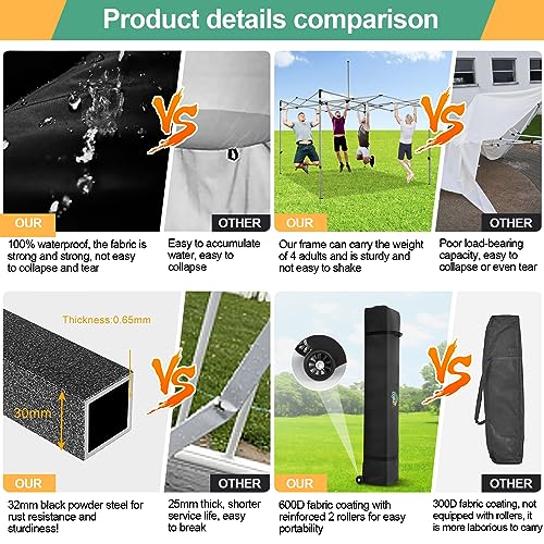 COBIZI 13x26 Pop Up Tent 13x26 Canopy with Sidewalls Heavy Duty Canopy Party Tent for Parties