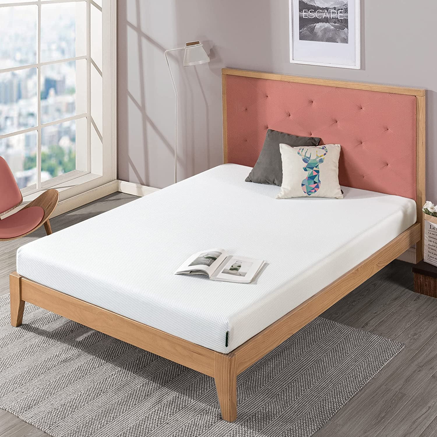 ZINUS 6 Inch Green Tea Cooling Gel Memory Foam Mattress / Cooling Gel Foam / Pressure Relieving / CertiPUR-US Certified / Bed-in-a-Box, Queen