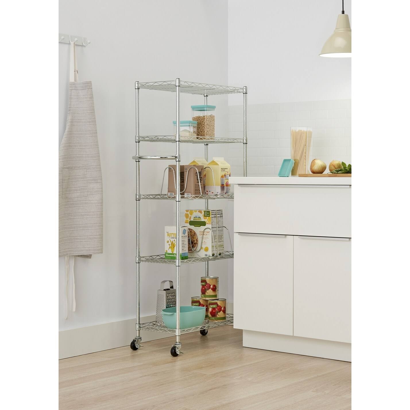 Trinity Basics EcoStorage 5-Tier Pantry Rack - Chrome