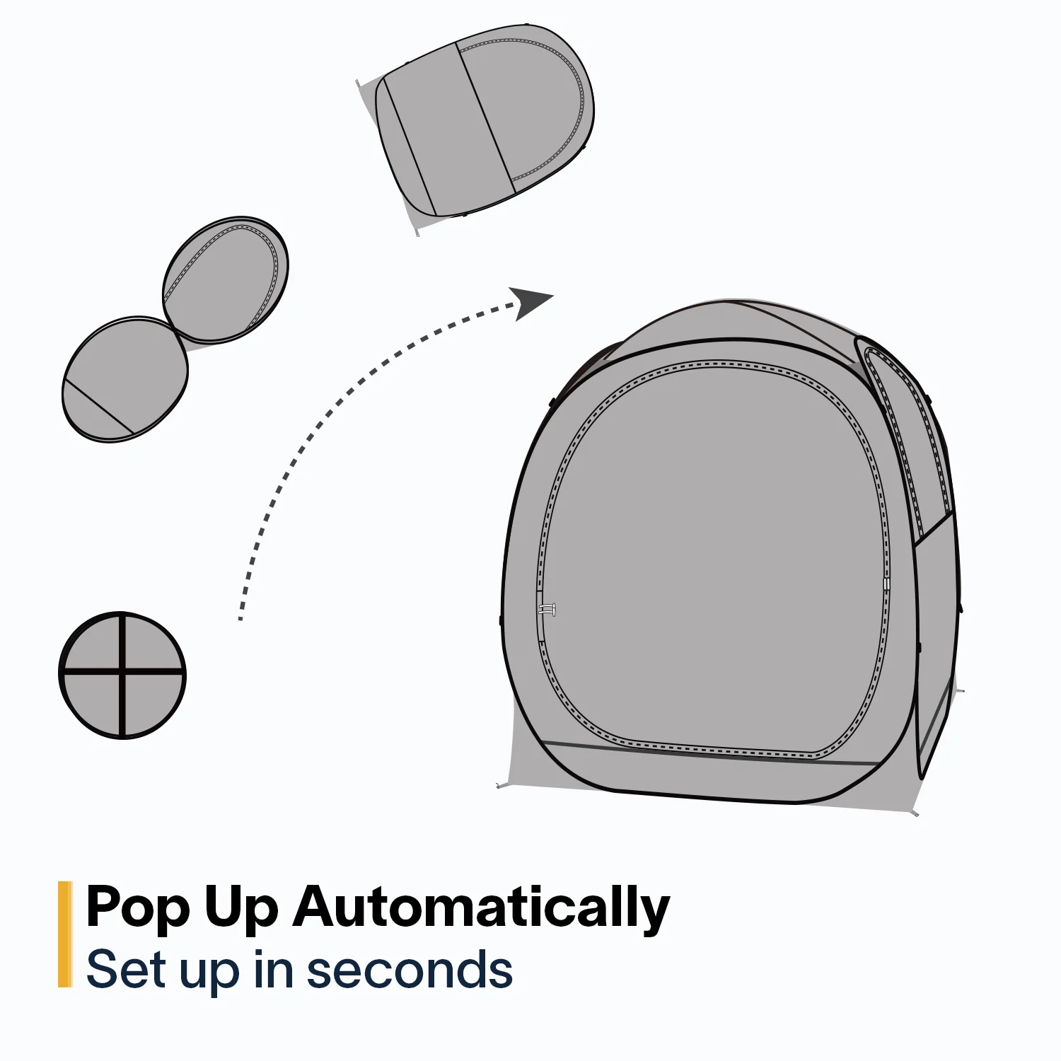 Pop-Up Weatherproof Sport Pod Tent for Camping, Fishing, and Shelter