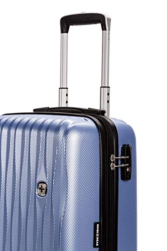 SwissGear 7272 Energie Expandable Hardside Luggage with Spinner Wheels and TSA Lock, Gunmetal, Carry-On 19-Inch